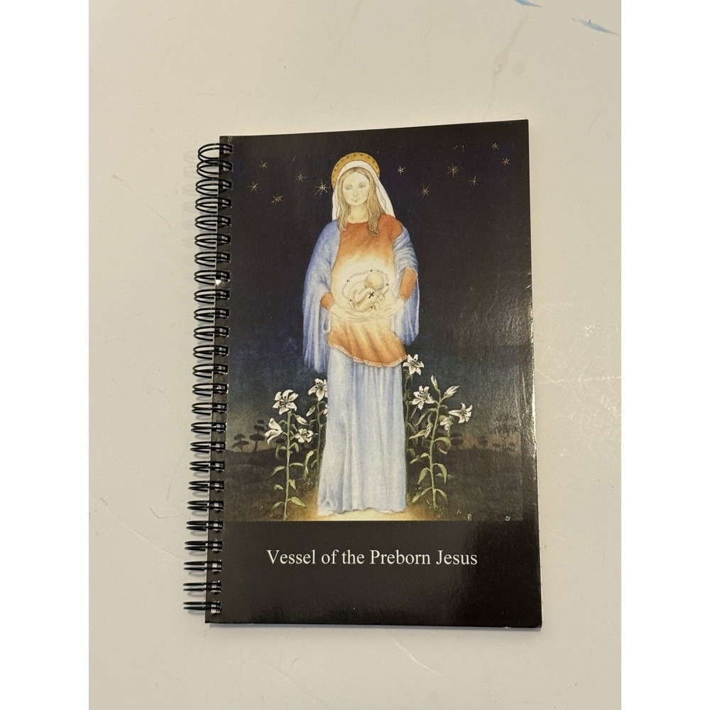 Paperback Writing Journal ~Virgin Vessel Of The Preborn Jesus ~ Lined Pages ~NEW
